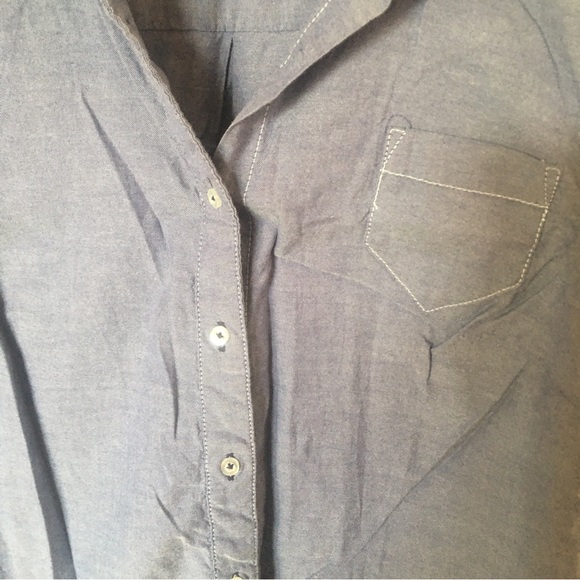 Anthropologie Odille Chambray Button down Shirt - Picture 5 of 8